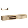 Hanah Home Mueble de TV Heka Roble Zafiro